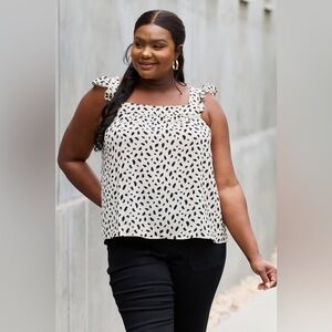 Be Stage Woven Top in Cream